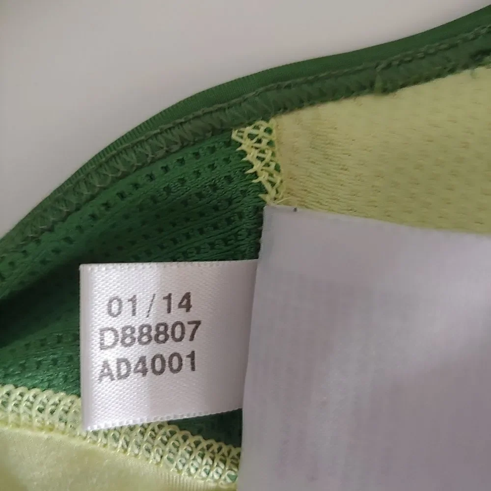 Adidas techfit Medium Compression Sports Bra Neon Green Size S